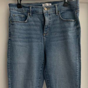 LOFT Skinny Crop Light Blue Jeans